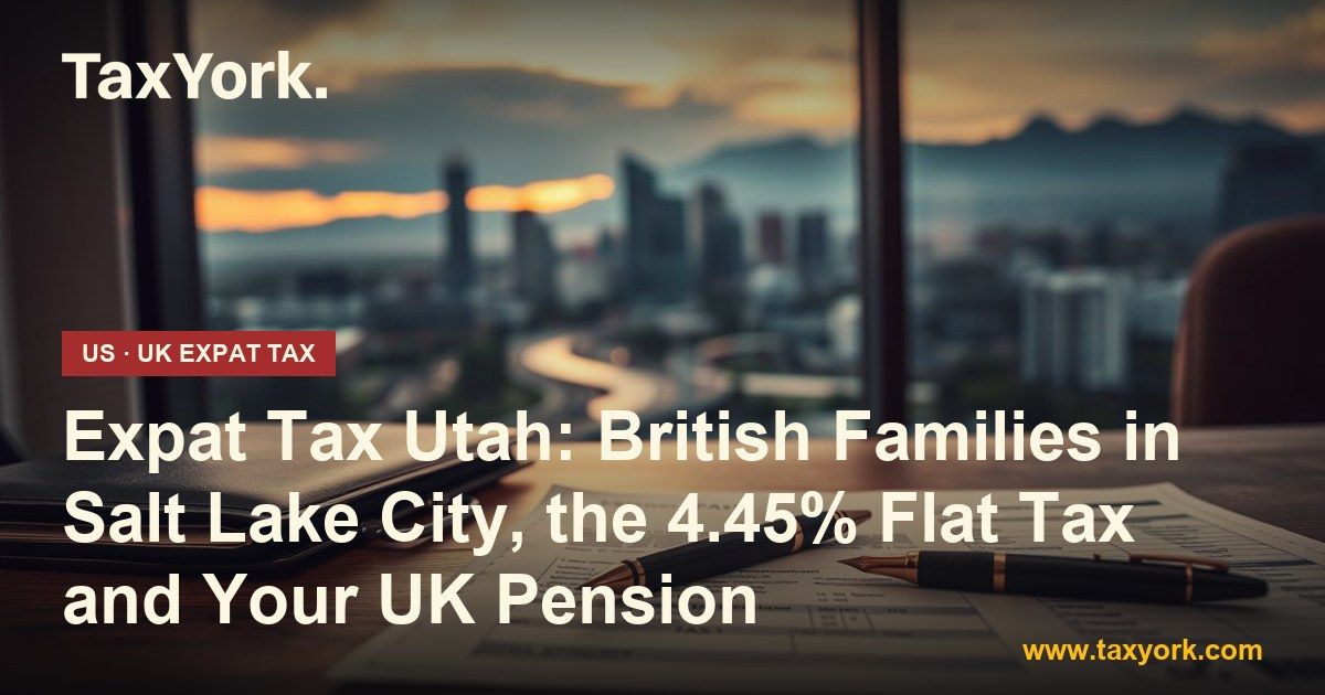 expat tax Utah — TaxYork US & UK expat tax specialists