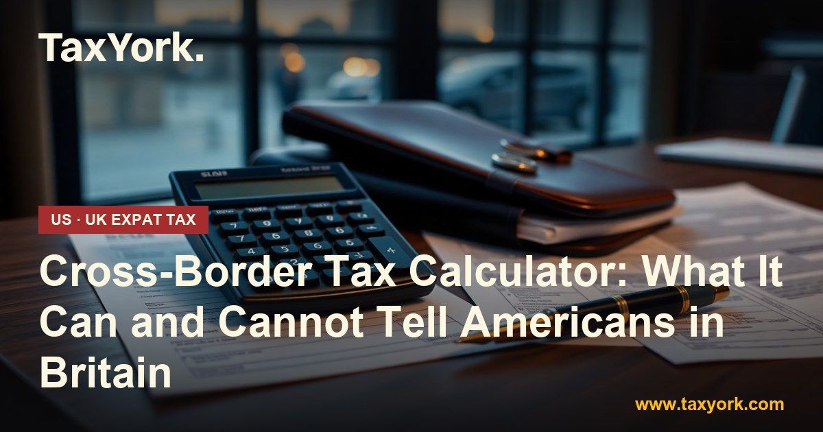 cross-border tax calculator — TaxYork US & UK expat tax specialists