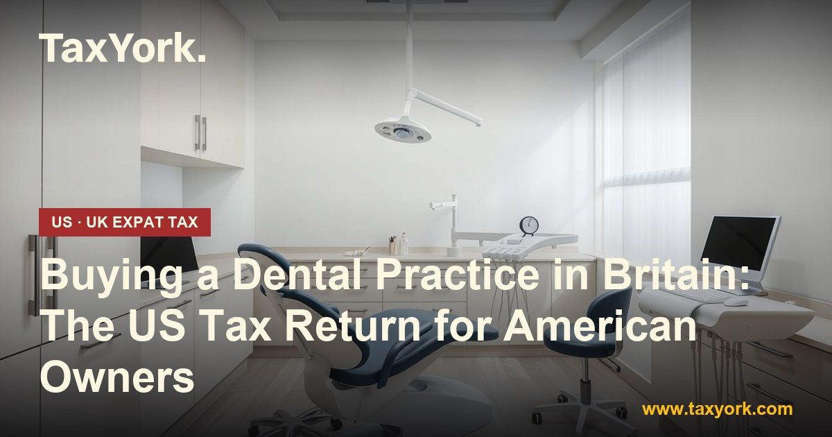 Buying a dental practice in Britain: a modern private dental surgery with a navy treatment chair