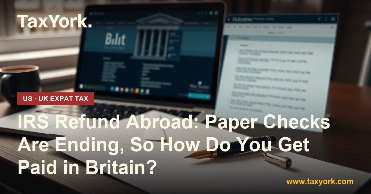 IRS refund abroad — TaxYork US & UK expat tax specialists