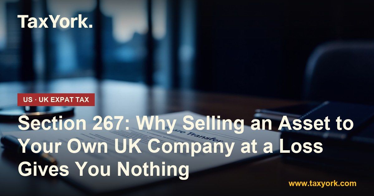 Section 267 — TaxYork US & UK expat tax specialists