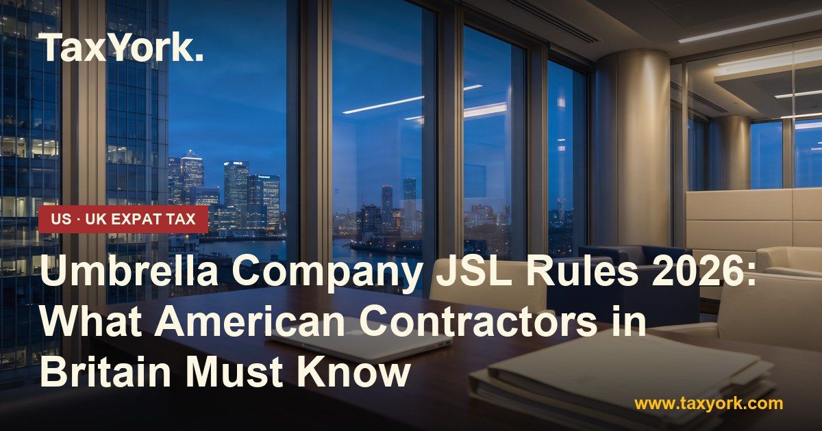 umbrella company JSL — TaxYork US & UK expat tax specialists