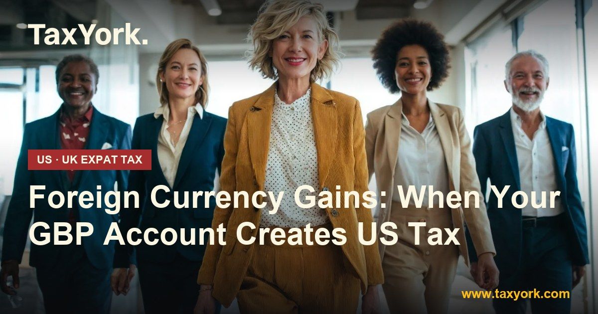 foreign currency gains — TaxYork US & UK expat tax specialists