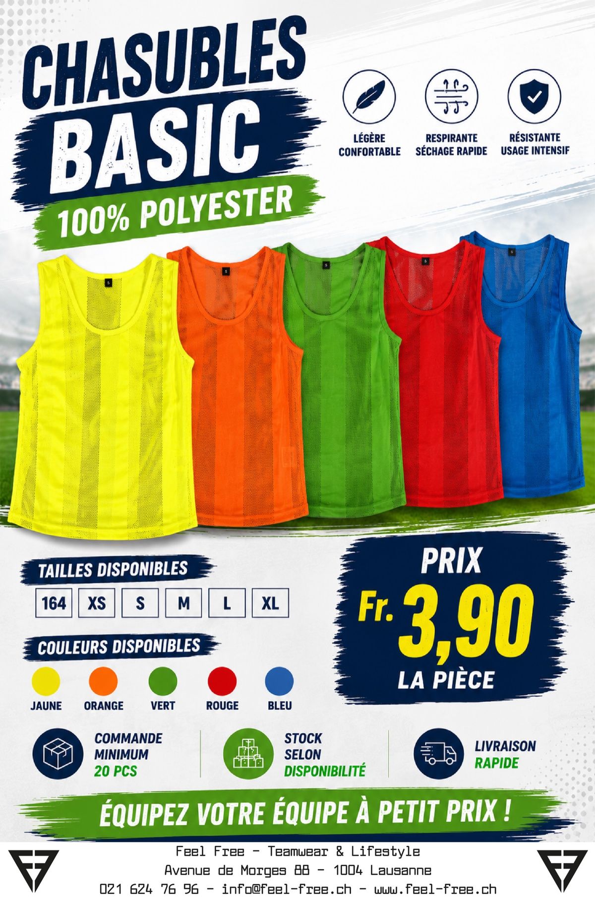 Offre clubs — Chasubles BASIC