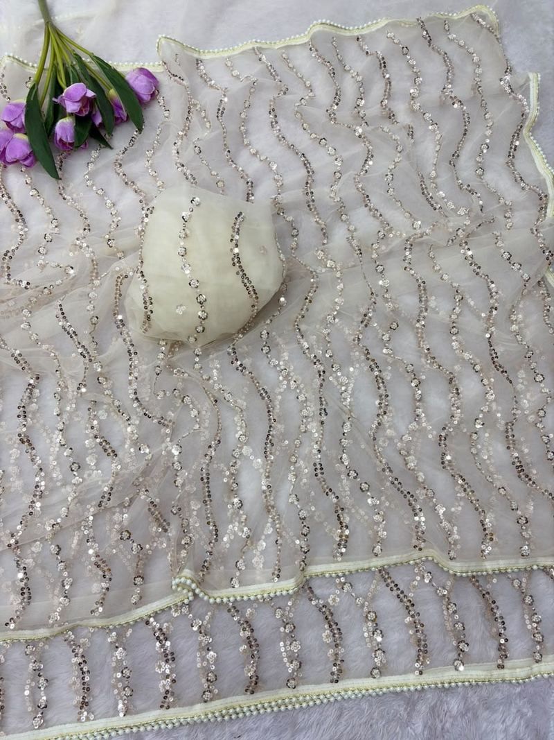 Sequin Wave Saree