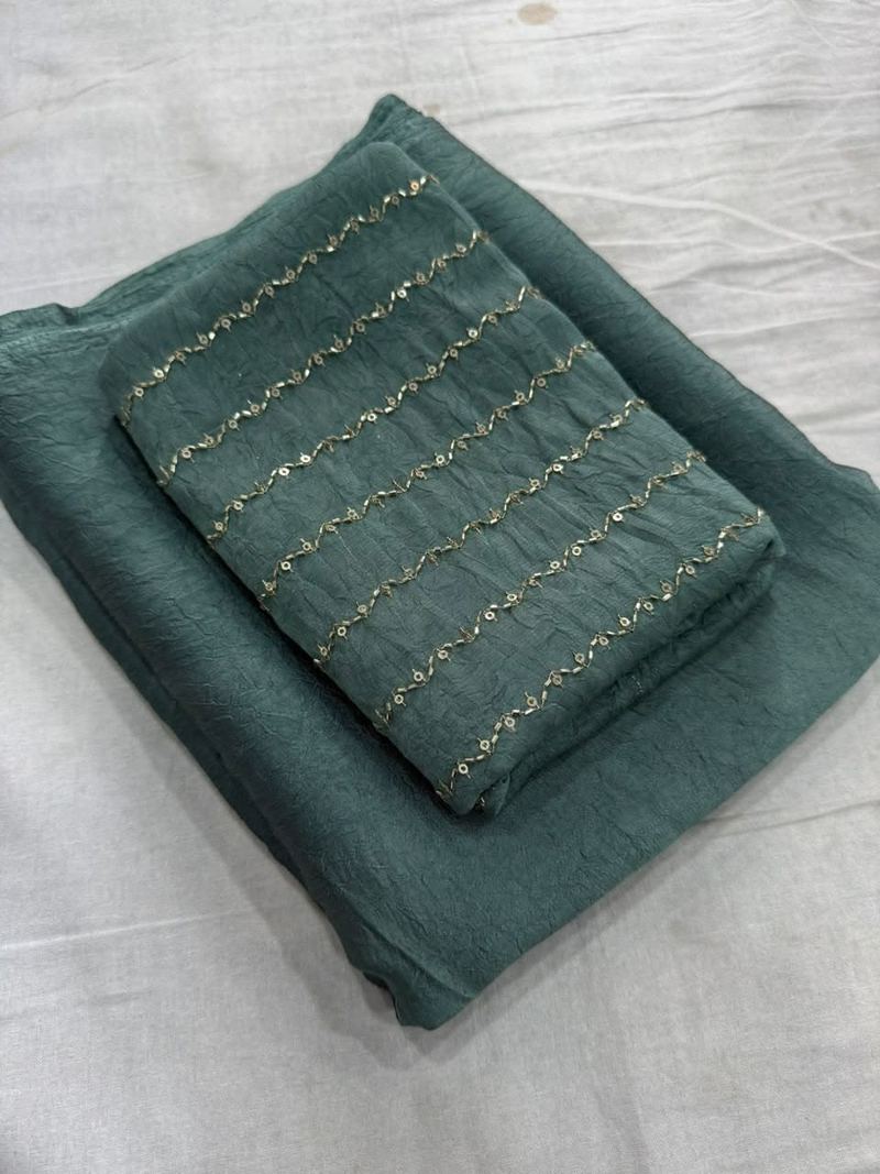 Sequin Stripe Saree