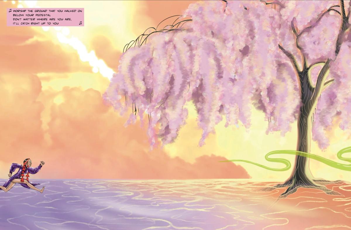 Illustration, Art Direction, Storyboarding, Co-colorist &amp; Panelist by Terrell Villiers. Concept Development, Script and Dialogue by Akia Dorsainvil