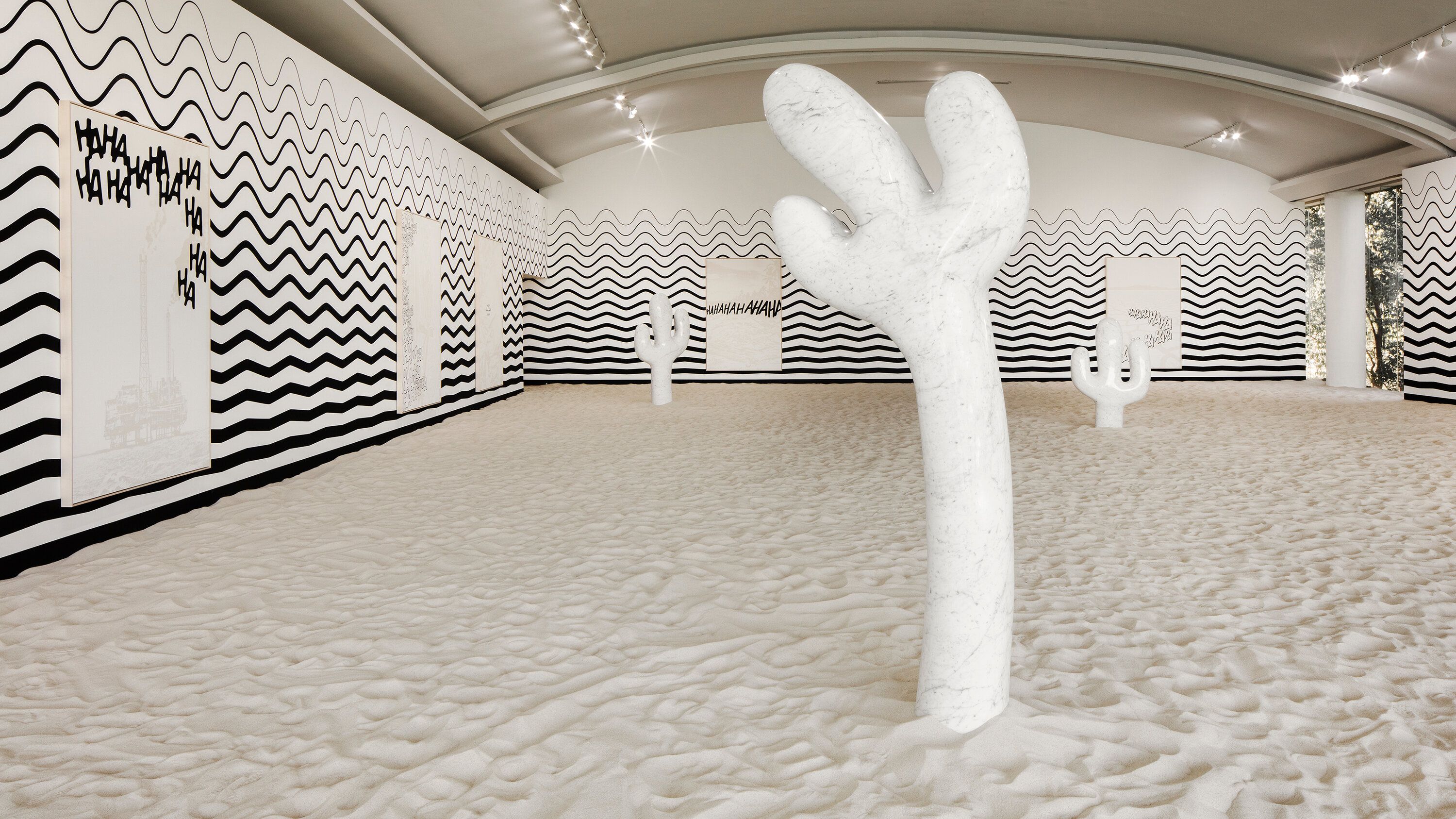 Claudia Comte's “An Impending Disaster (collaborations)" at Lago Algo, experienced during Mexico City art week in 2023.