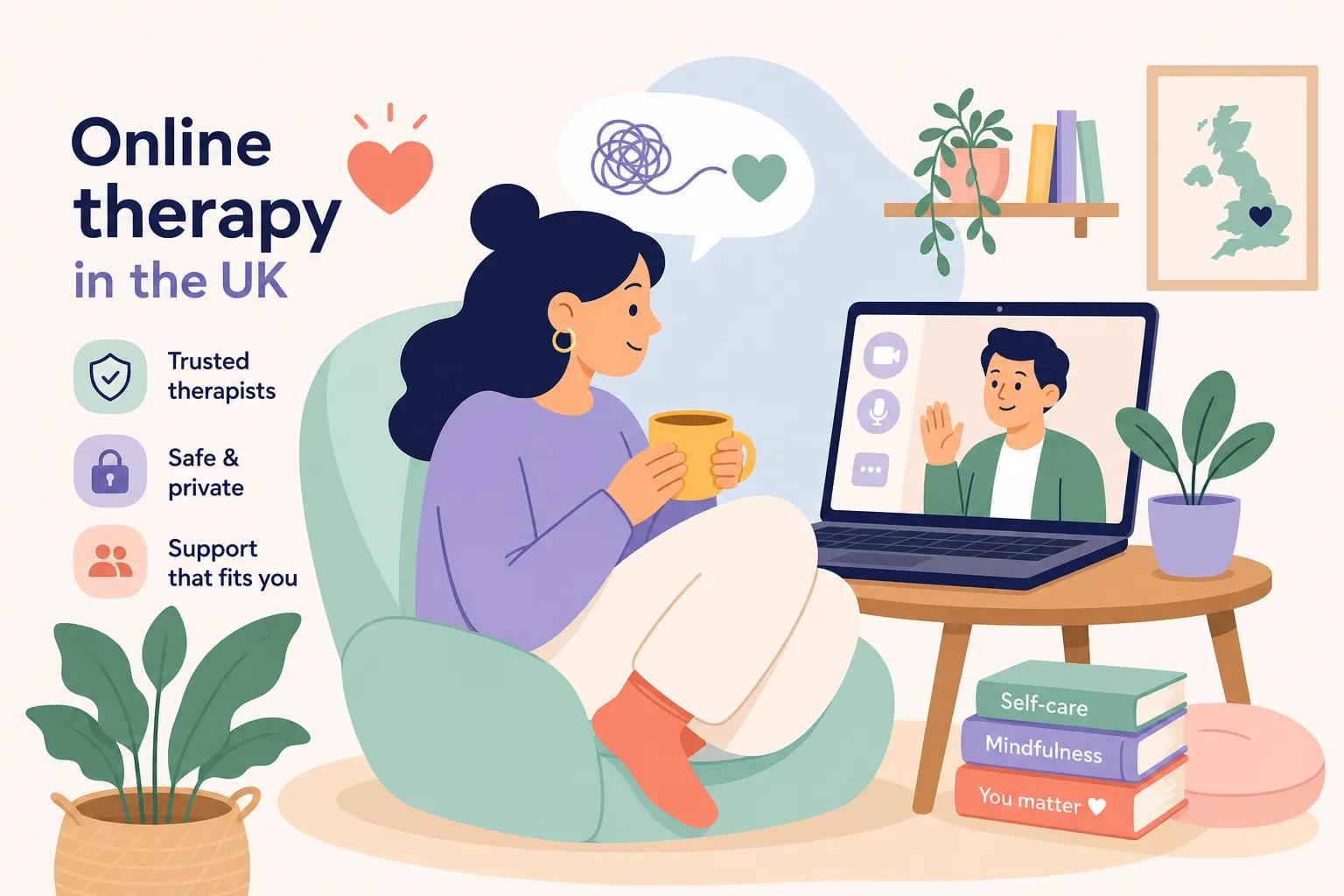 Online therapy in the UK: how to find a trusted therapist