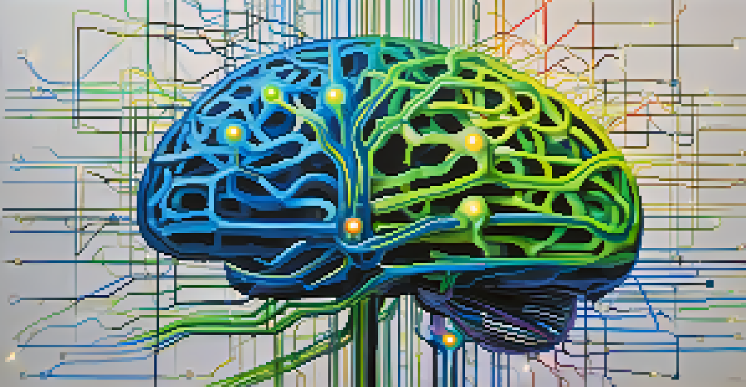 An abstract illustration showing dopamine pathways in the brain with vibrant colors and neural connections.