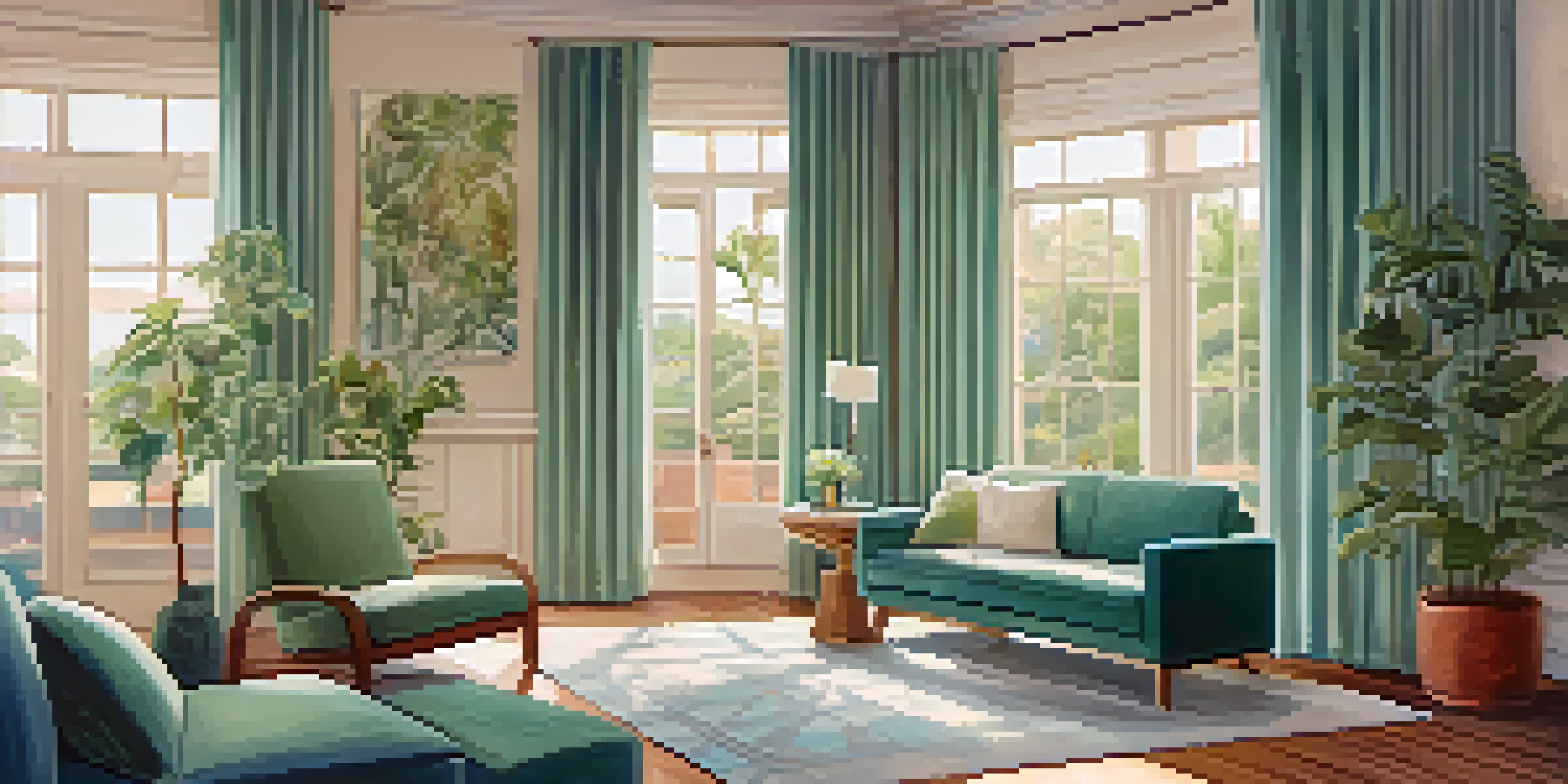 A calming therapy room with natural light, soft colors, and plants, creating a peaceful environment for therapy.