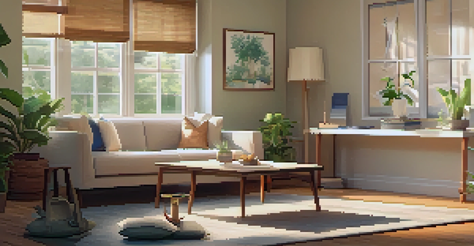 A calming therapy room with cozy lighting, plants, and comfortable seating, designed for mental health sessions.