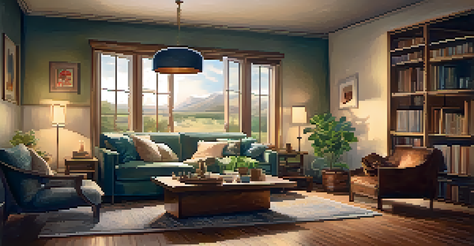 A couple on a couch having a deep conversation in a warm and intimate living room setting.