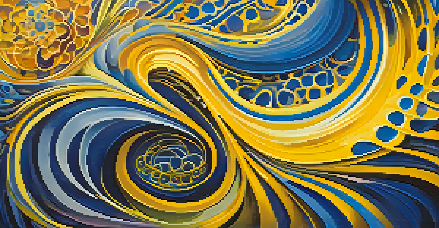 An abstract image filled with colorful swirling patterns representing creativity and imagination.