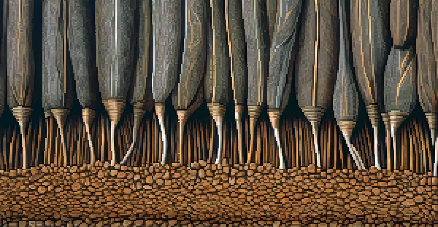 A close-up of Iboga root bark on traditional African textiles, highlighting its texture and cultural significance.