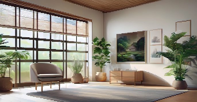 A calming therapy room with soft lighting and plants, designed for relaxation and healing.
