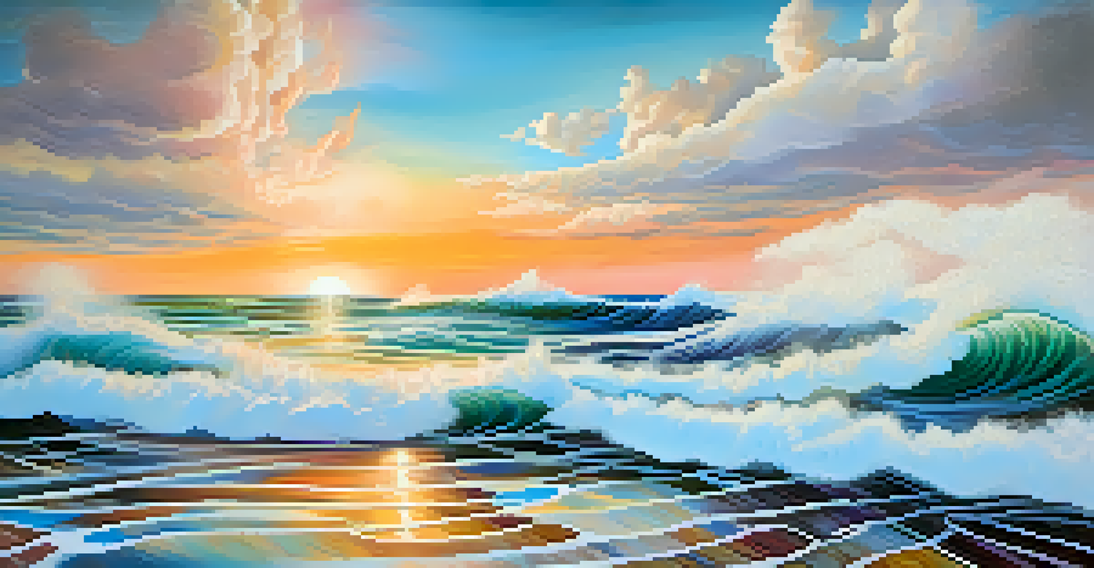 An abstract image depicting swirling colors and patterns that symbolize mindfulness and emotional clarity.
