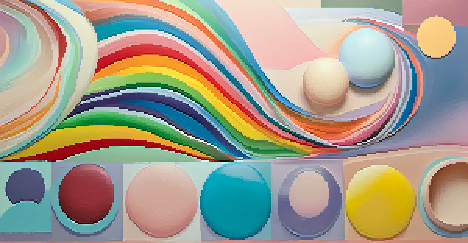 An abstract representation of gender fluidity with a colorful spectrum and symbols of gender identities.