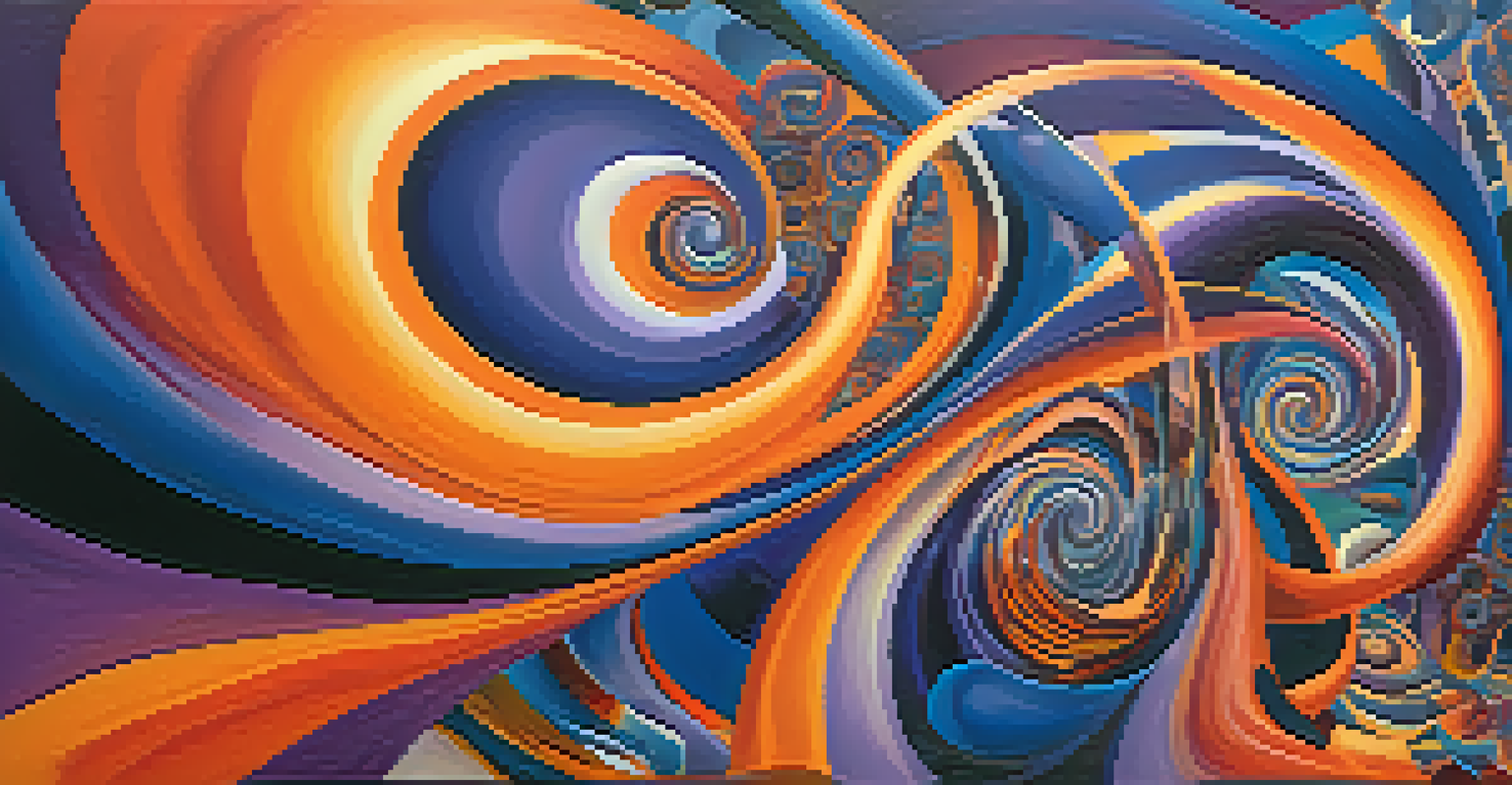 An abstract image showing swirling patterns of colors representing a hallucinogenic experience.
