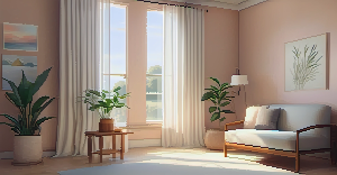 A peaceful therapy room with warm lighting and calming decor, including an armchair and a plant.