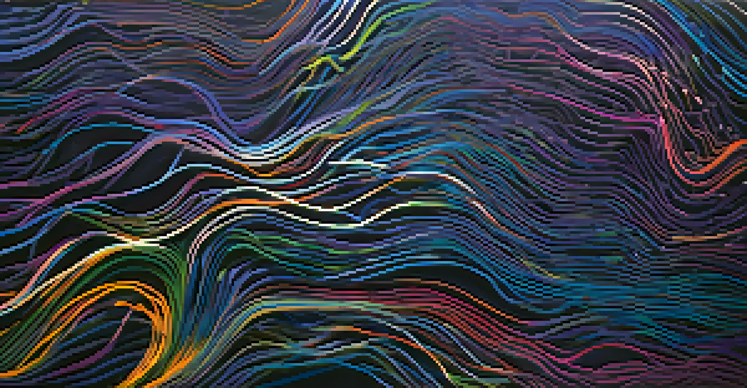 An abstract image depicting colorful waveforms and interconnected nodes representing brain activity.