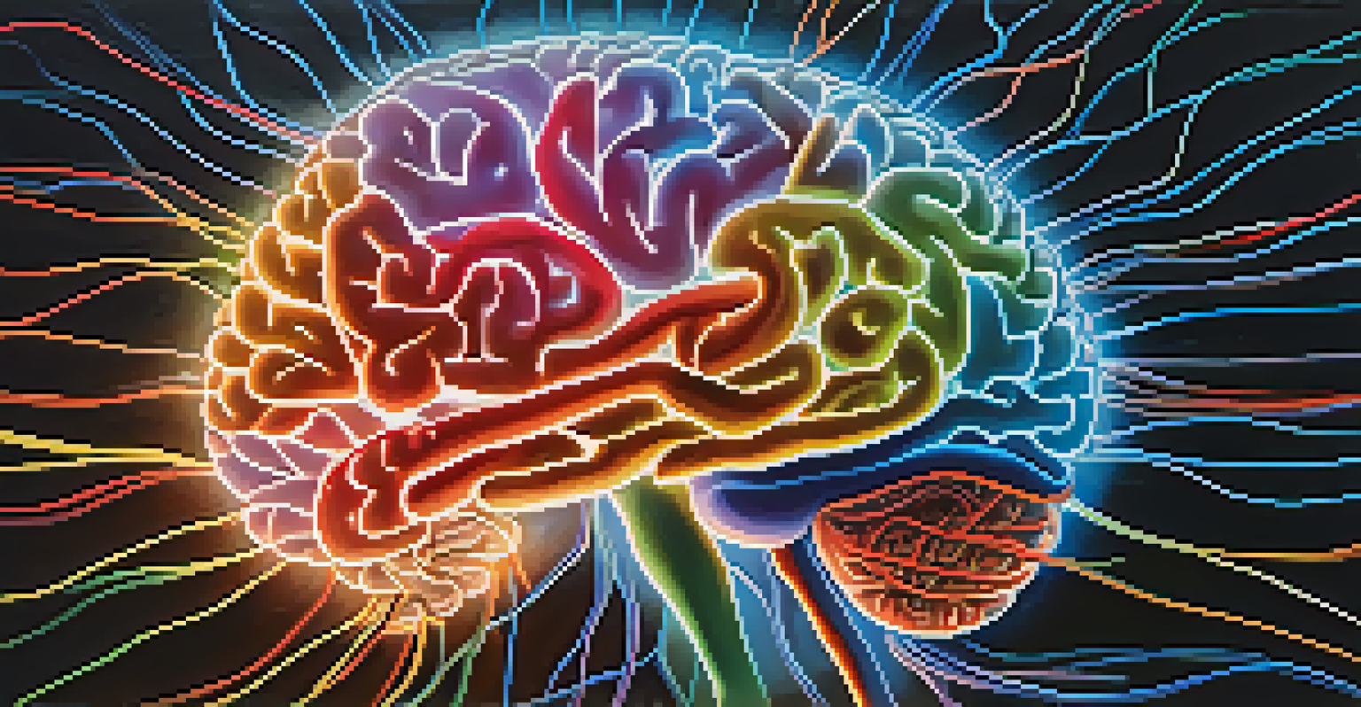 An illuminated close-up of a brain showcasing bright neural pathways representing memory enhancement.