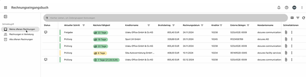 Rechnungseingangsbuch