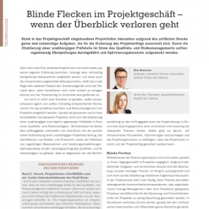 Blinde Flecken im Projektgeschäft – wenn der Überblick verloren geht