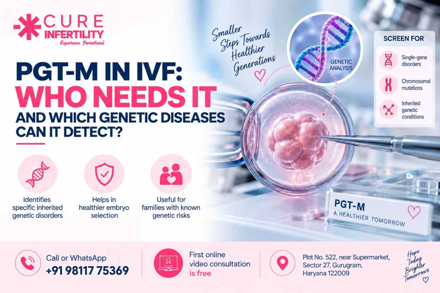 PGT-M in IVF: Who Needs It and Which Genetic Diseases Can It Detect?