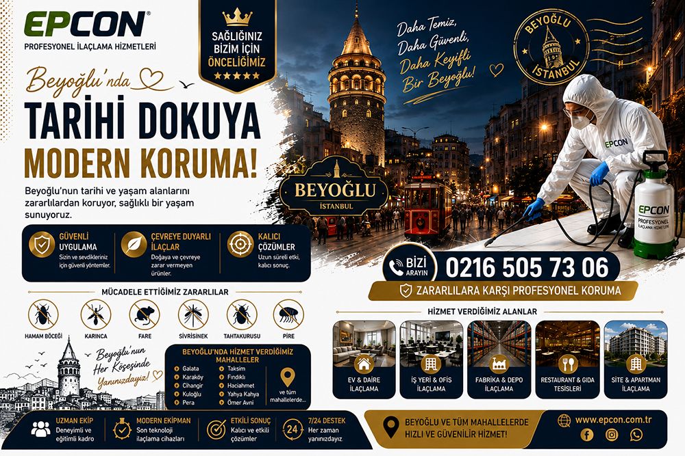 Beyoğlu Böcek İlaçlama