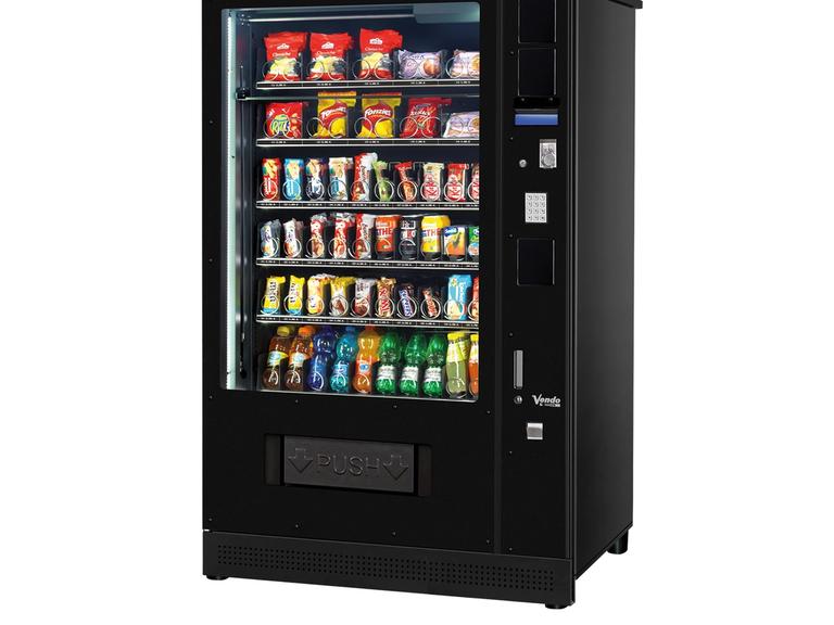 Snackautomat mit LED-Beleuchtung für den Außenbereich