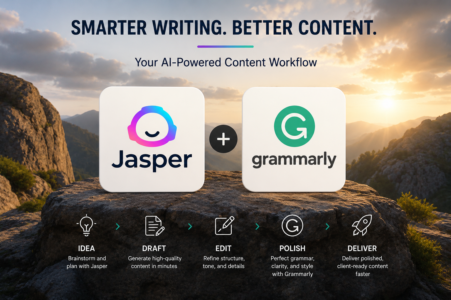 How Freelancers Can Build a Smarter Writing Workflow Using Jasper AI + Grammarly guide cover image