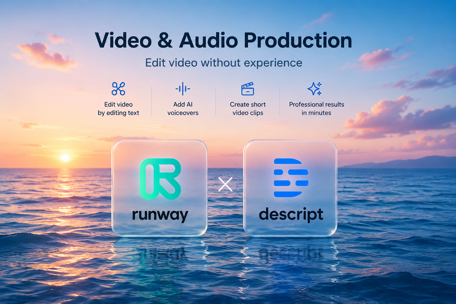 Best AI Video Editing Tools in 2026: Runway vs Descript for Creators guide cover image