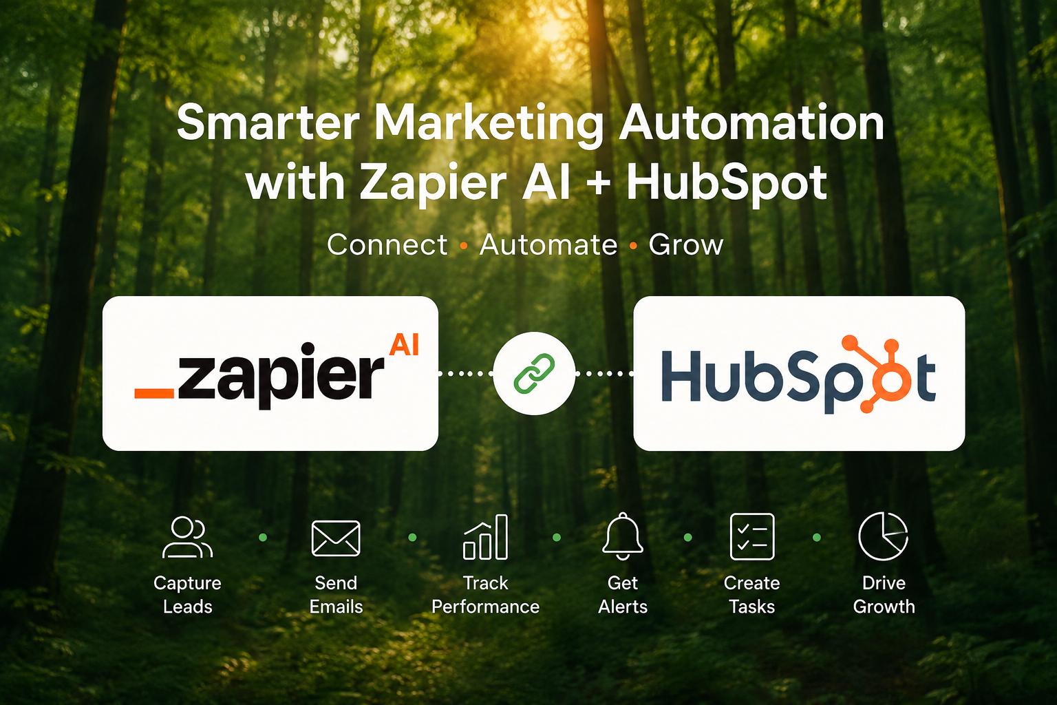 How to Use Zapier AI + HubSpot for Smarter Marketing Automation Workflows guide cover image