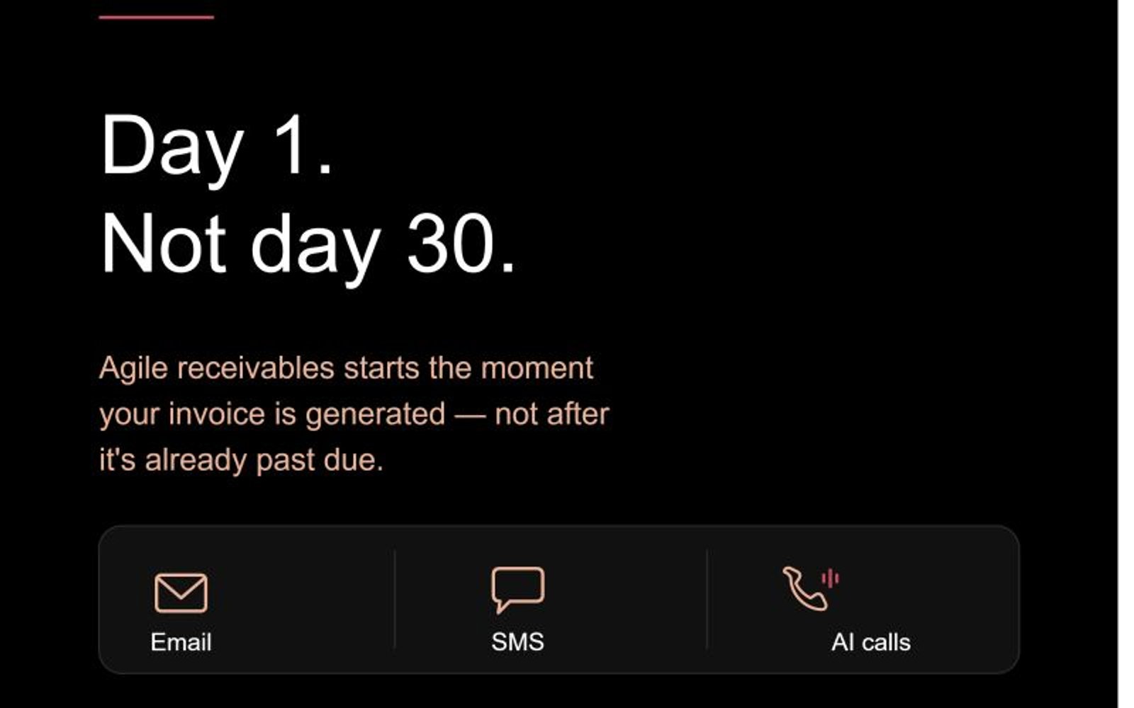 Day 1. Not day 30.