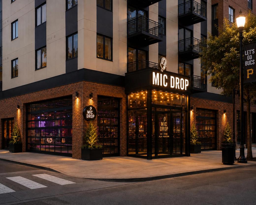 Rendering of the new “Mic Drop” coming to North Shore Drive. (Courtesy of Legacy Hospitality Partners)