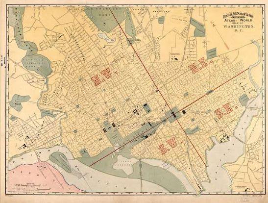 Rand, McNally & Co.'s business atlas map of Washington, D.C.