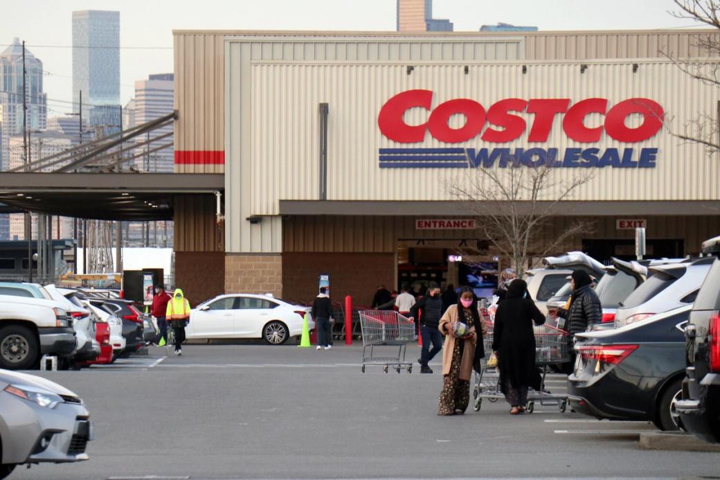 The entrance to the Seattle Costco