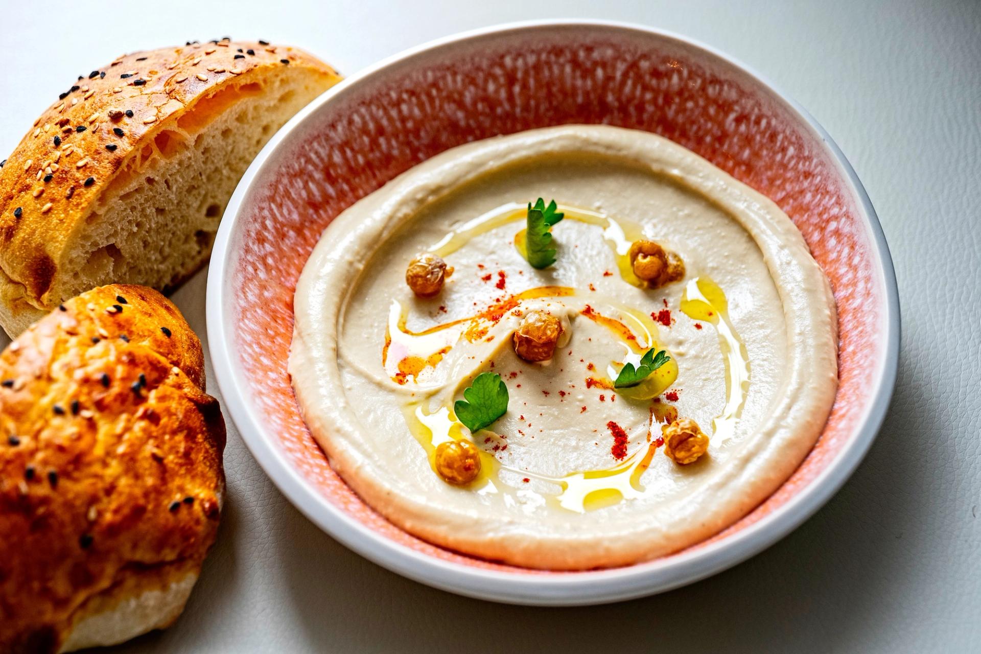 Gorgeous hummus at Namak in Adams Morgan