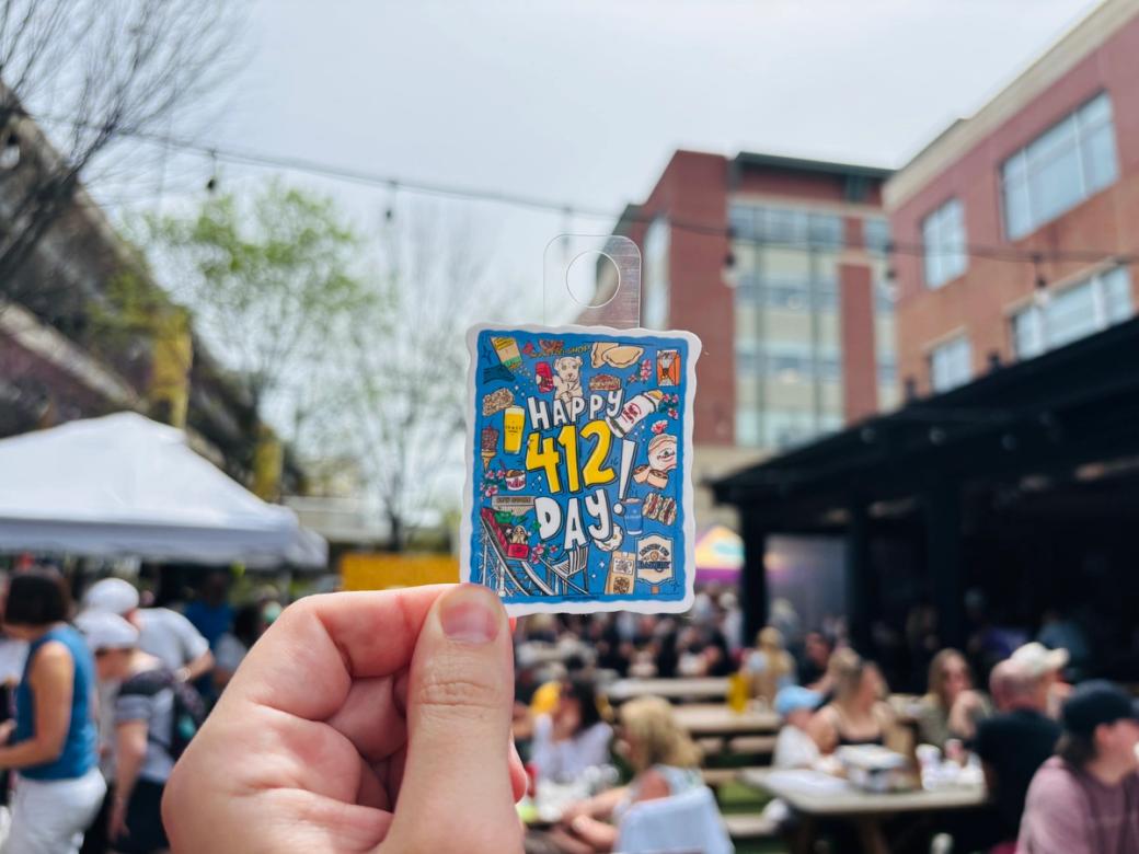 412 Day sticker from happy lil canvases. (Francesca Dabecco / City Cast Pittsburgh)