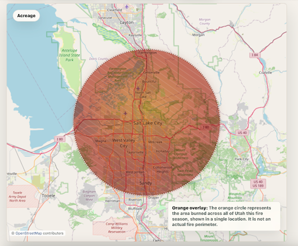A screenshot of the Salt Lake Tribune’s interactive map. 