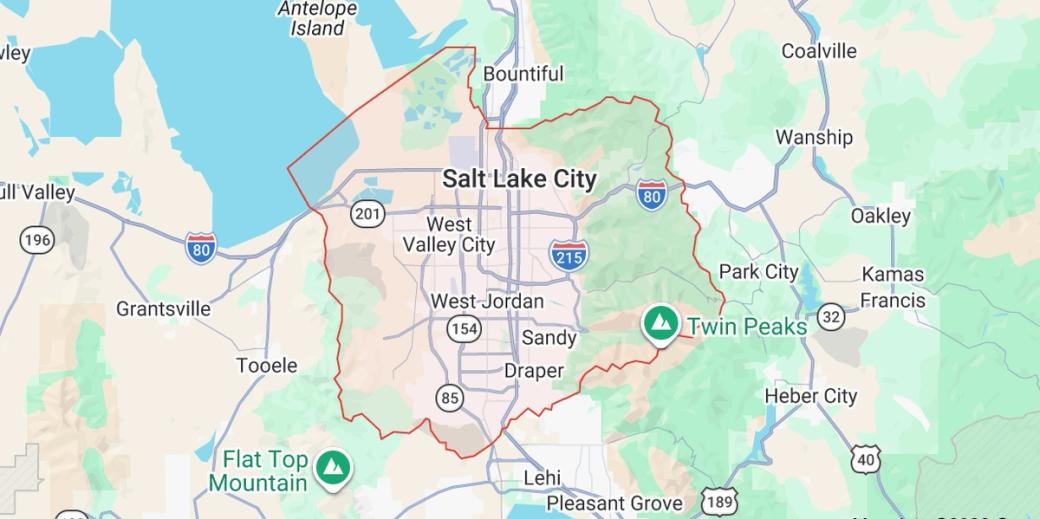 Salt Lake County map