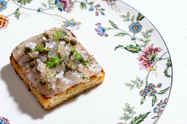 Llobardo Gravlax at Chef Danny Lledó’s El Taller del Xiquet.