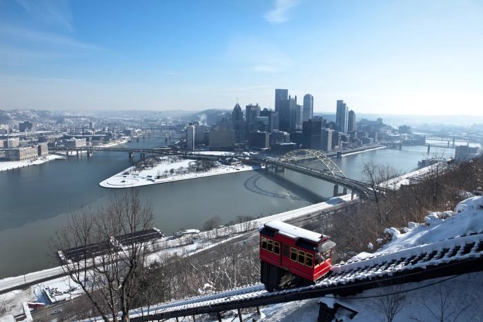Even in winter, Pittsburgh gives you a warm welcome. (sdominick / Getty)