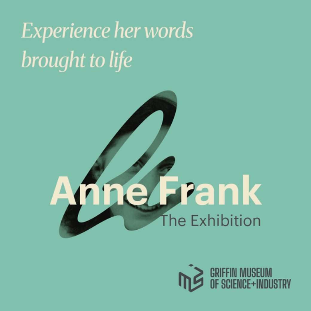 Display ad for Anne Frank the Exhibition at Griffin Museum of Science and Industry