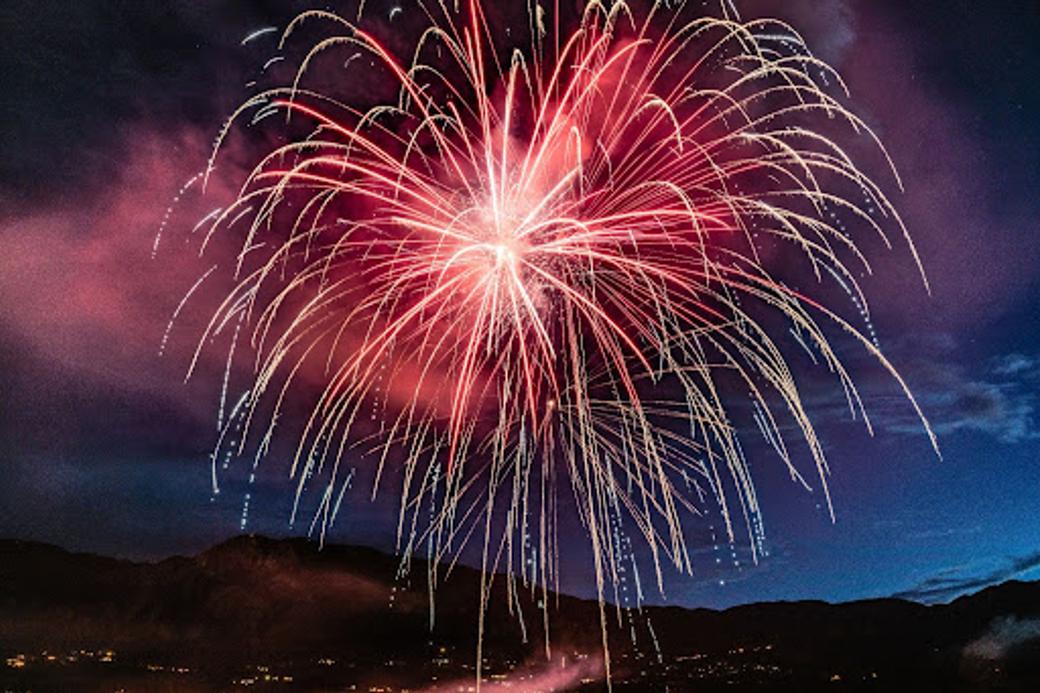 Fireworks in the sky