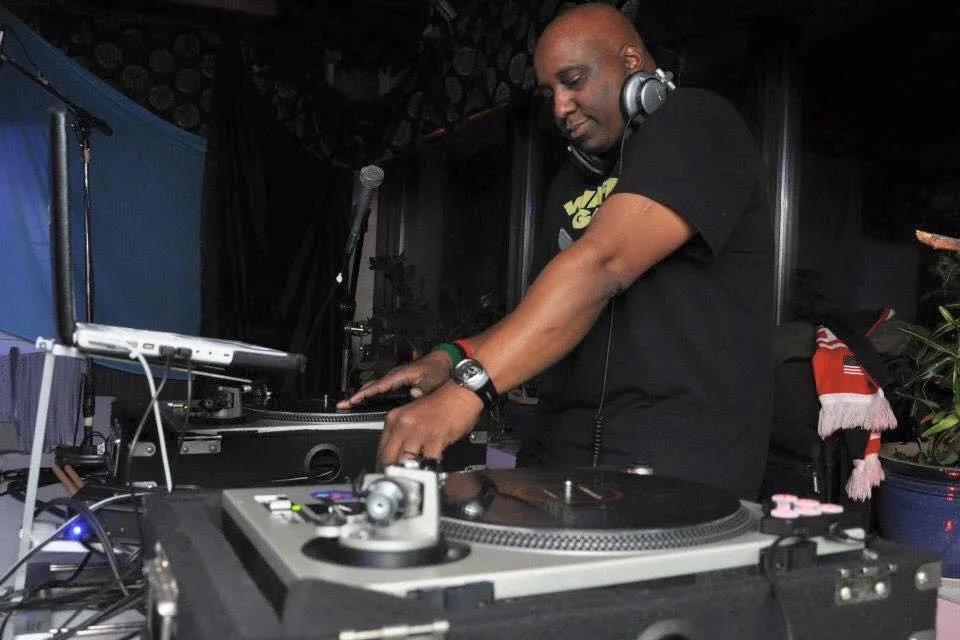 DJ Brian Vaxter at his mixer