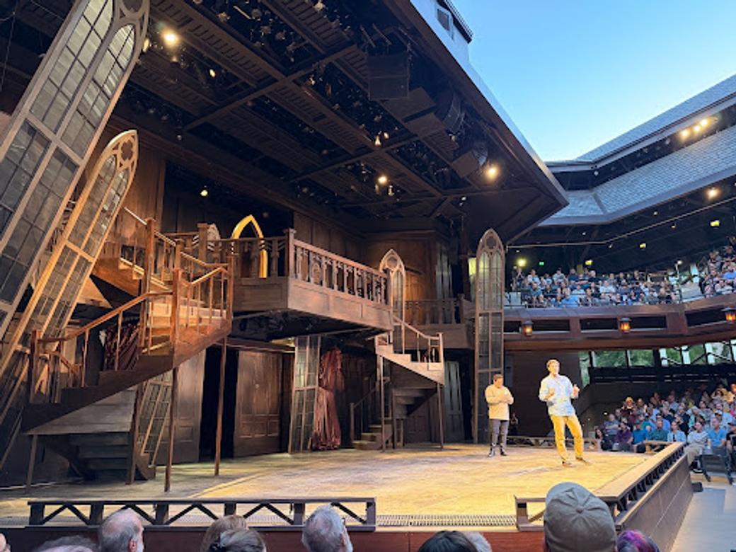 Picture of a replica of Shakespeare’s Globe Theatre in Cedar City, Utah, where the Utah Shakespeare Festival takes place. 