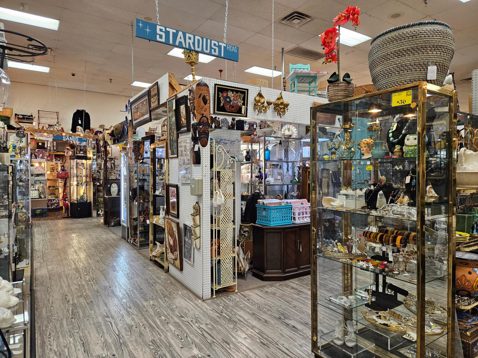 Items inside the Charleston Antique Mall