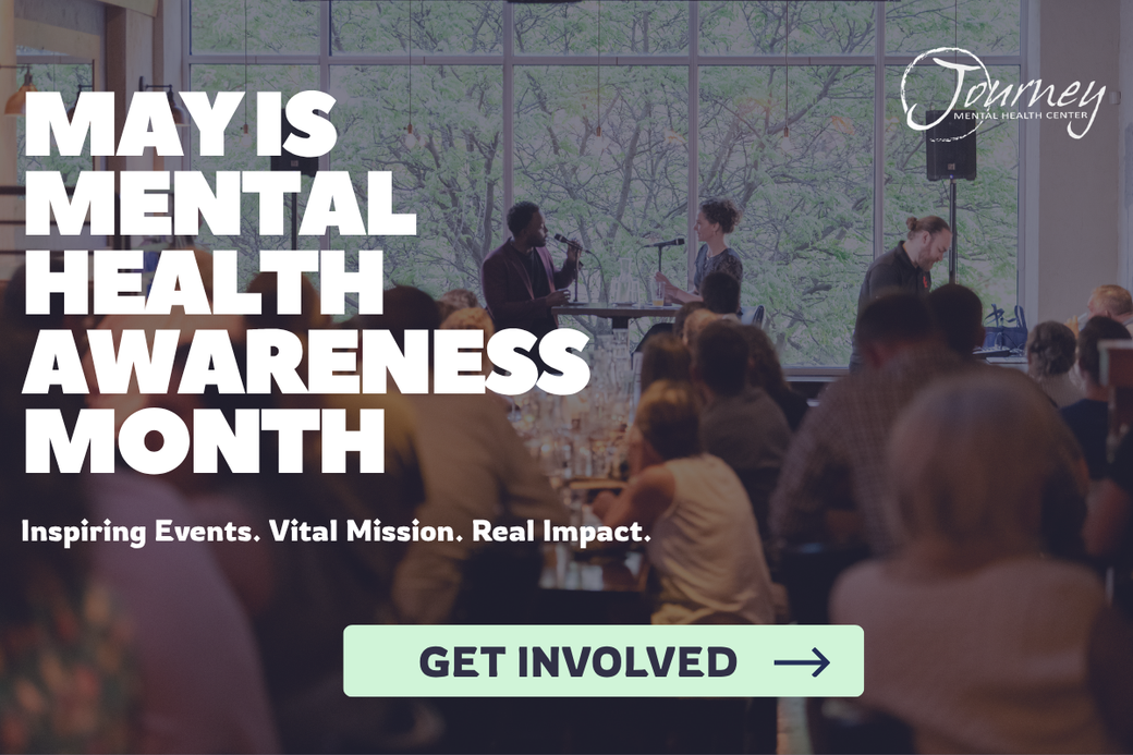 Display ad for Journey Mental Health Center; May is mental health awareness month